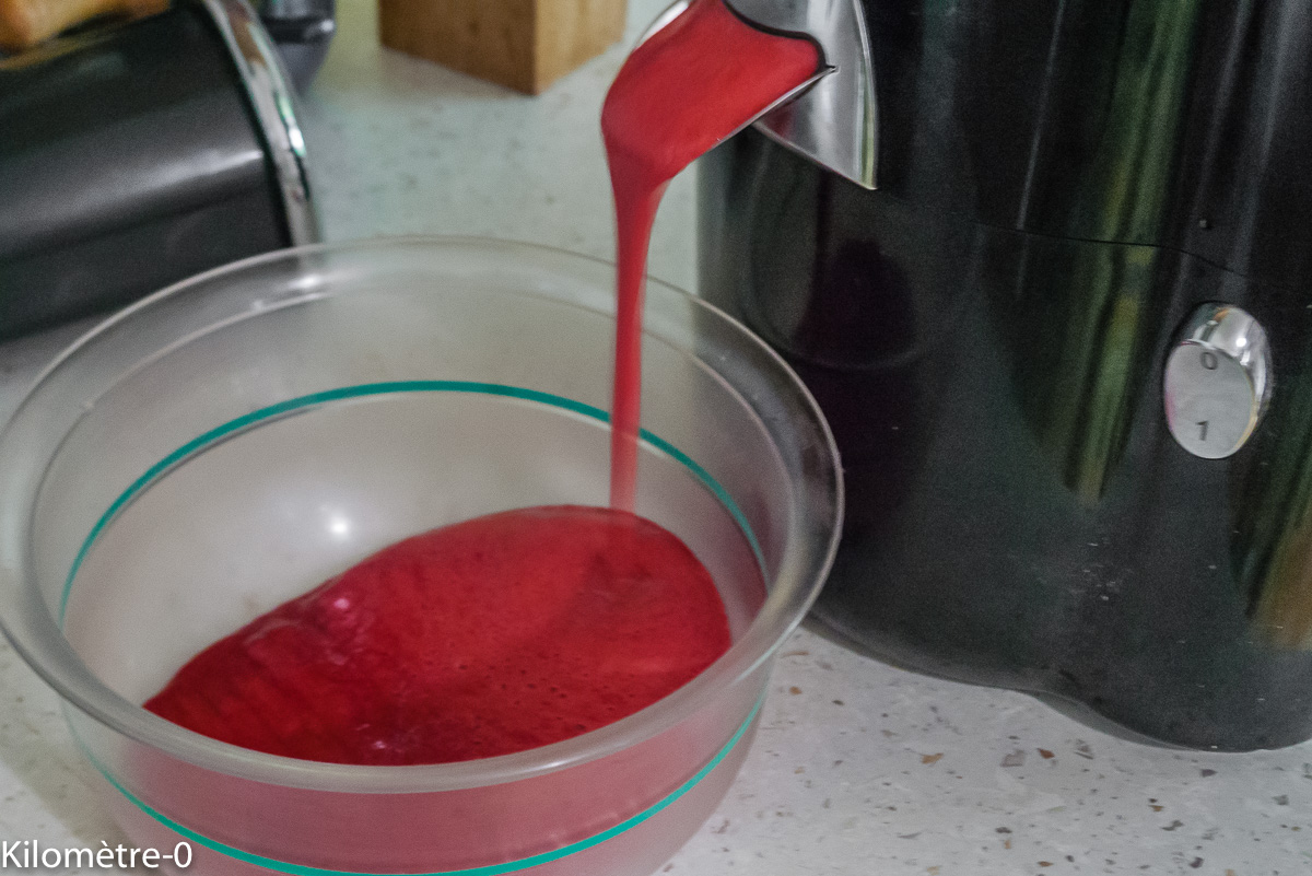 Photo de recette de coulis de framboise léger, facile, fruits rouges, four vapeur de Kilomètre-0, blog de cuisine réalisée à partir de produits locaux et issus de circuits courts