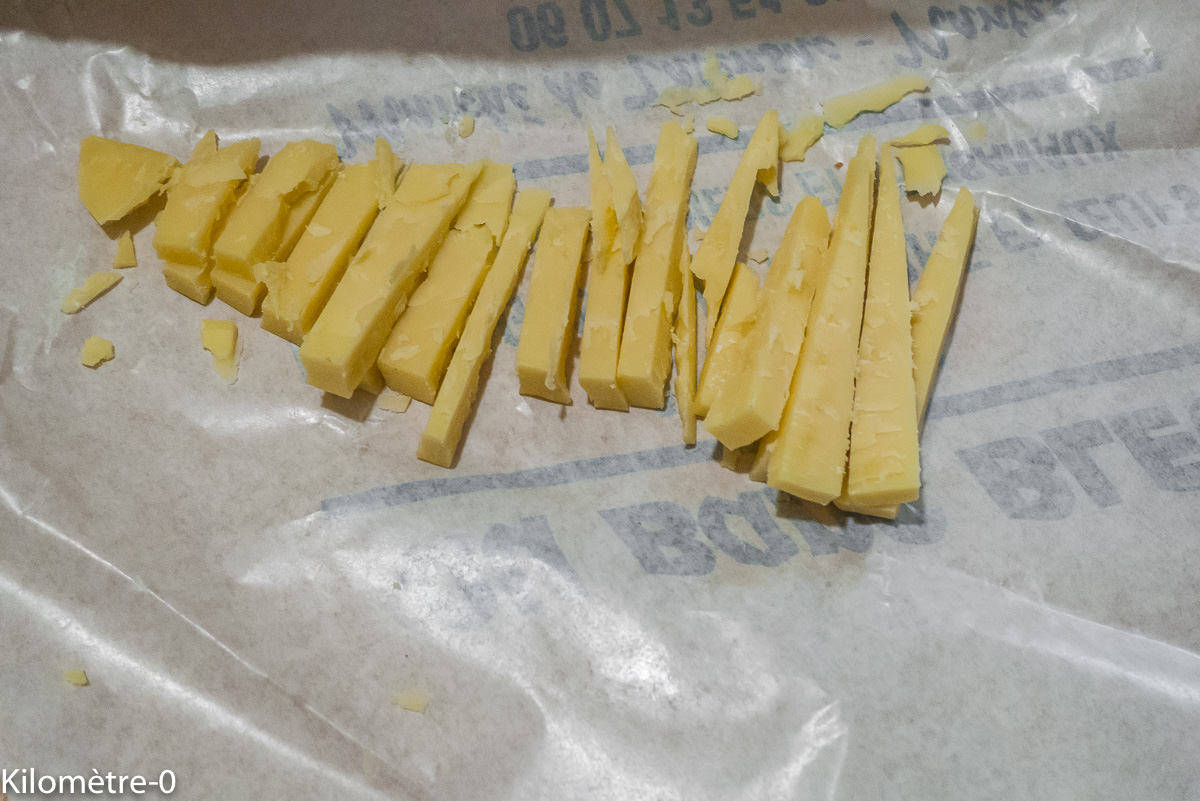 Photo de recette de cheddar de Kilomètre-0, blog de cuisine réalisée à partir de produits locaux et issus de circuits courts
