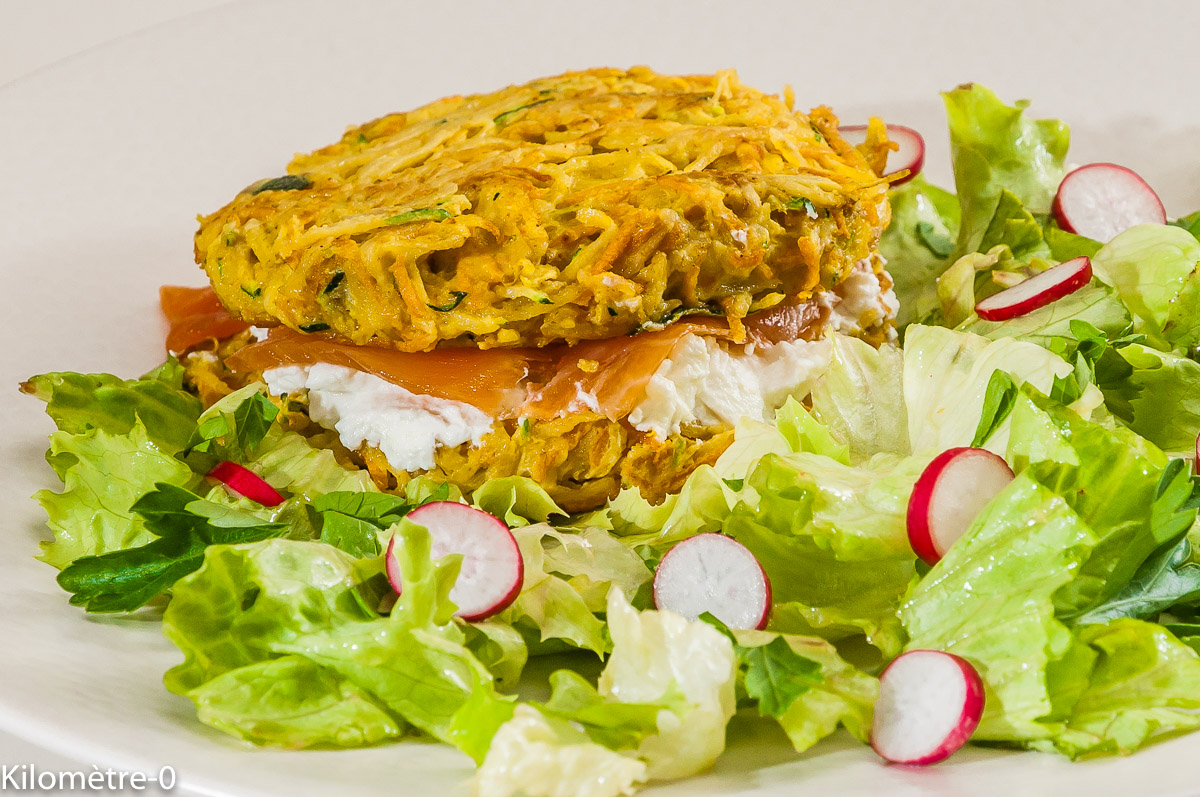 Rostis De Pomme De Terre Aux Carottes Et Courgette Kilometre 0