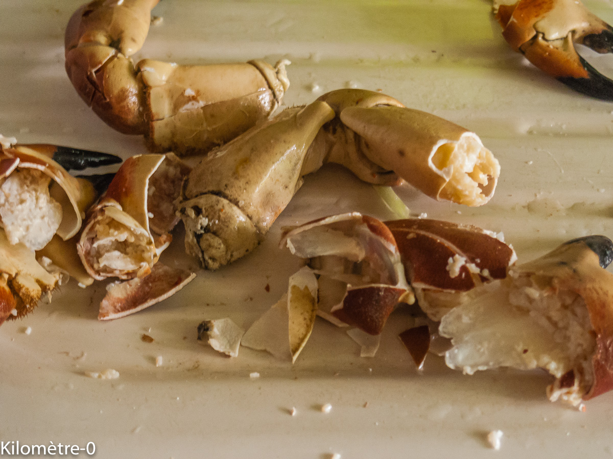 Photo de recette de crabe, facile, de Kilomètre-0, blog de cuisine réalisée à partir de produits locaux et issus de circuits courts