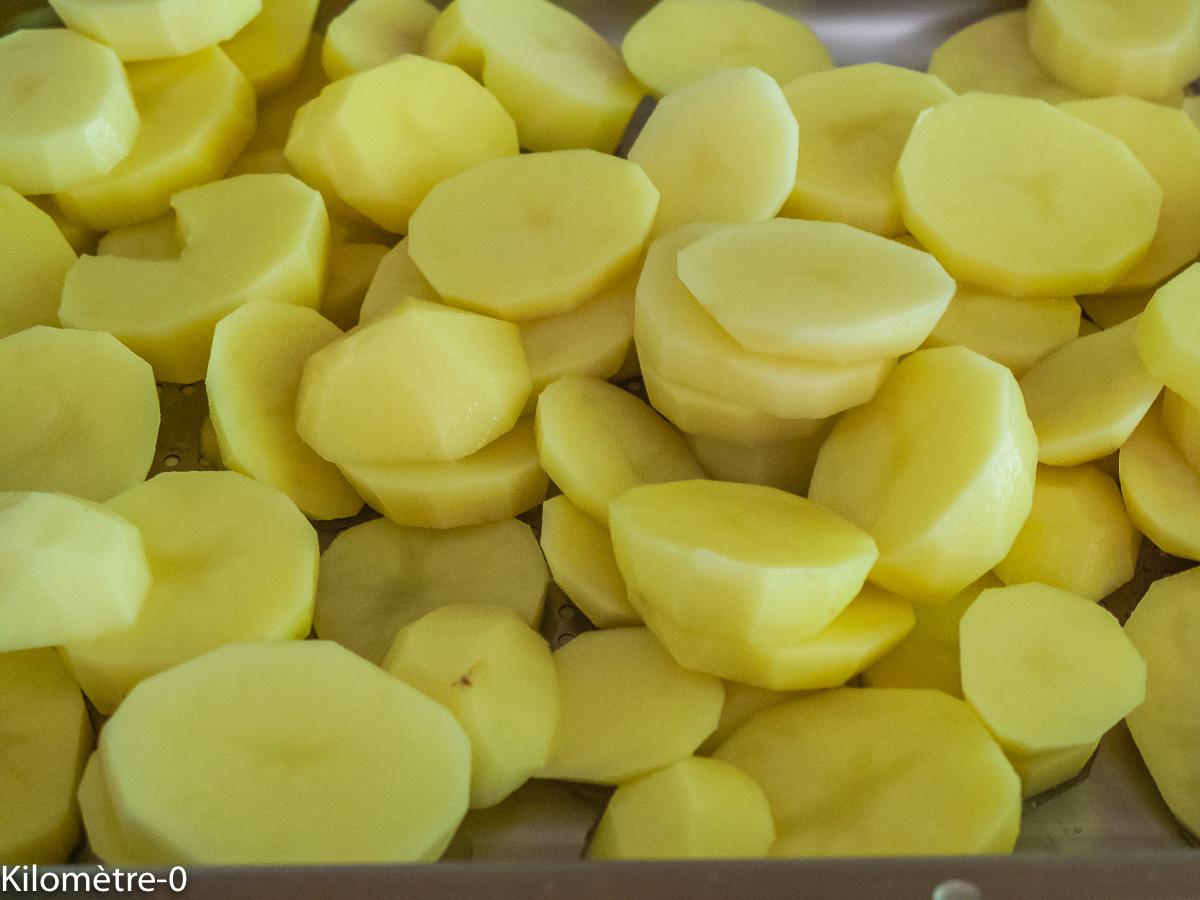 Photo de recette de pomme de terre, four vapeur, de Kilomètre-0, blog de cuisine réalisée à partir de produits locaux et issus de circuits courts