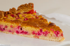 Photo de recette de tarte facile aux groseilles, bio de Kilomètre-0, blog de cuisine réalisée à partir de produits locaux et issus de circuits courts