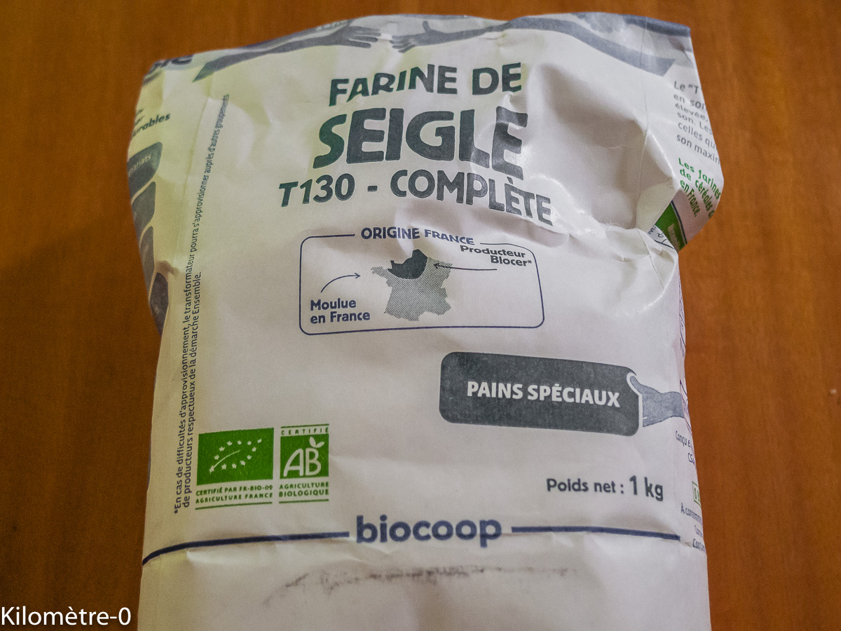 Photo de recette de farine de seigle de Kilomètre-0, blog de cuisine réalisée à partir de produits locaux et issus de circuits courts
