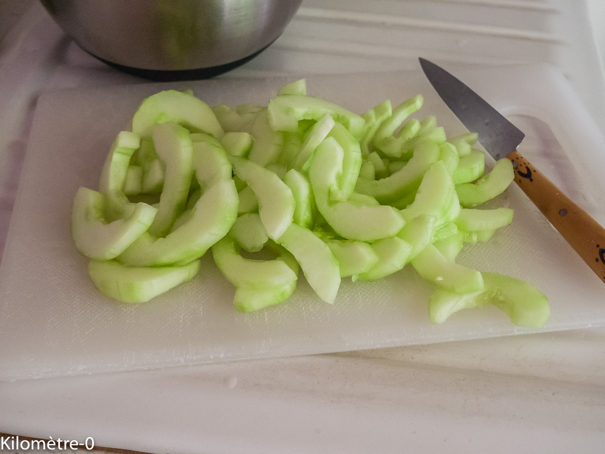 Photo de recette de concombre de Kilomètre-0, blog de cuisine réalisée à partir de produits locaux et issus de circuits courts