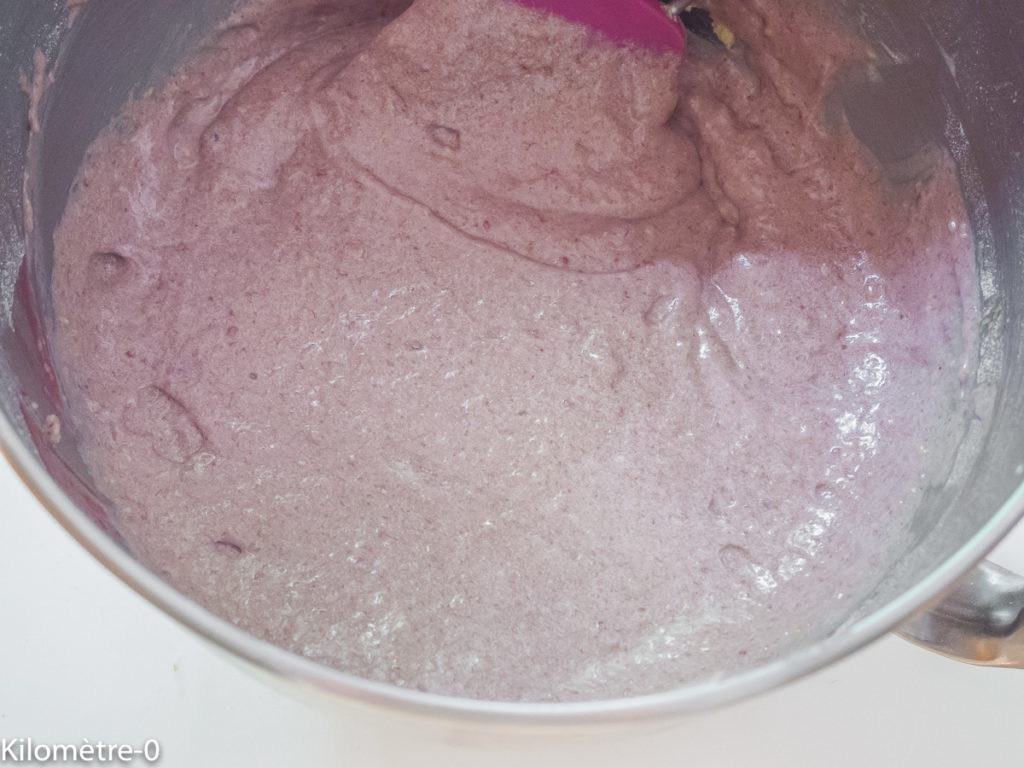 Gâteau du matin au coulis de framboises - Étape 2