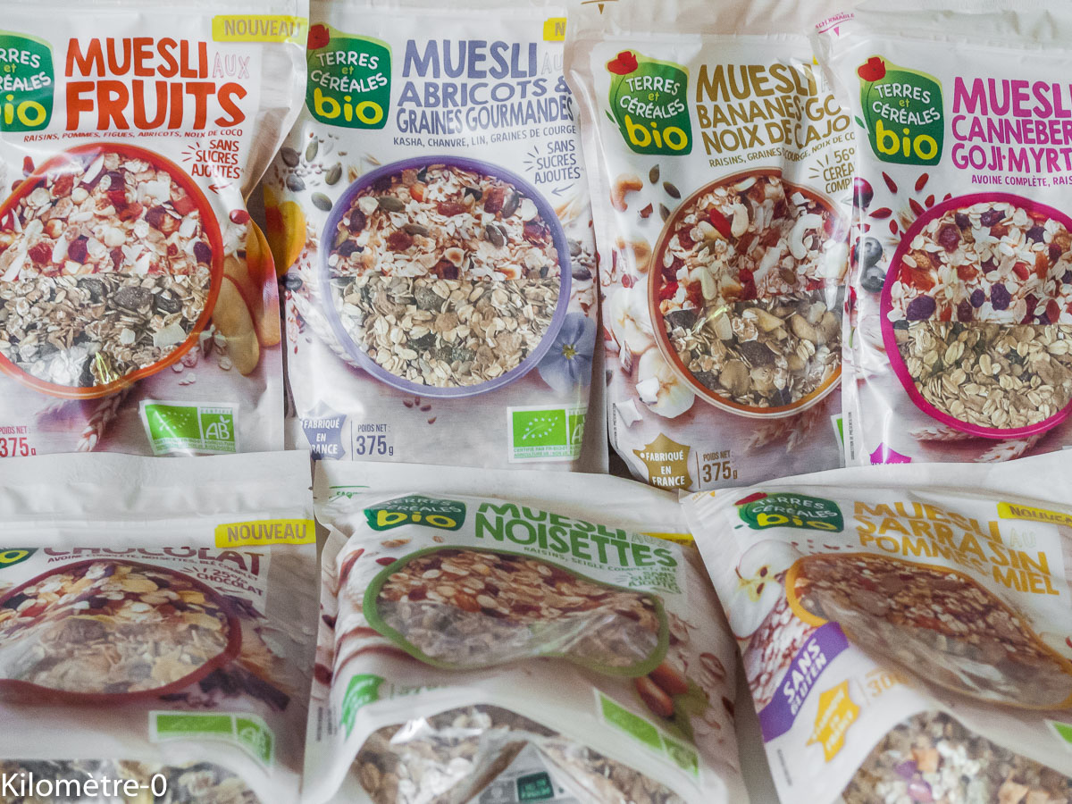 Photo de recette de muesli terres et céréales de Kilomètre-0, blog de cuisine réalisée à partir de produits locaux et issus de circuits courts