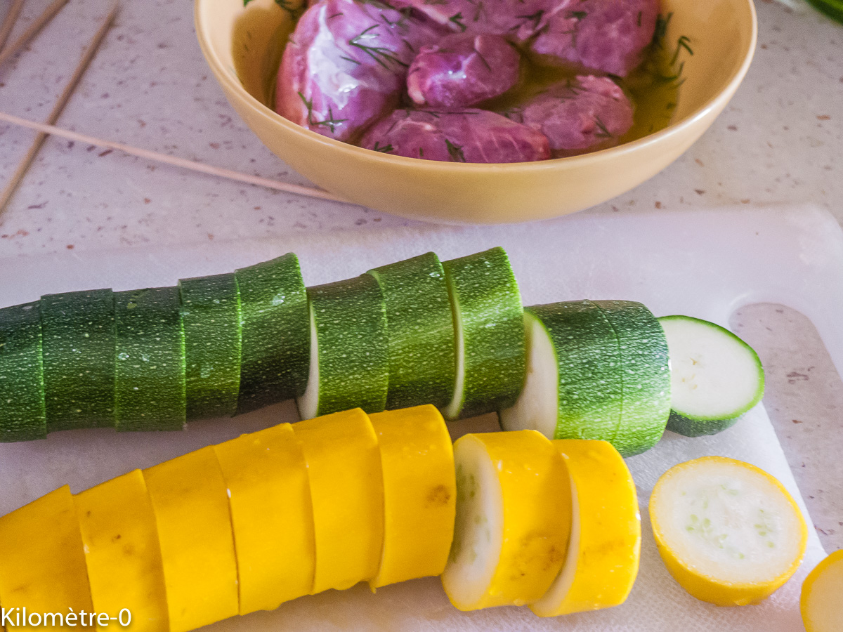 Photo de recette de courgettes de Kilomètre-0, blog de cuisine réalisée à partir de produits locaux et issus de circuits courts