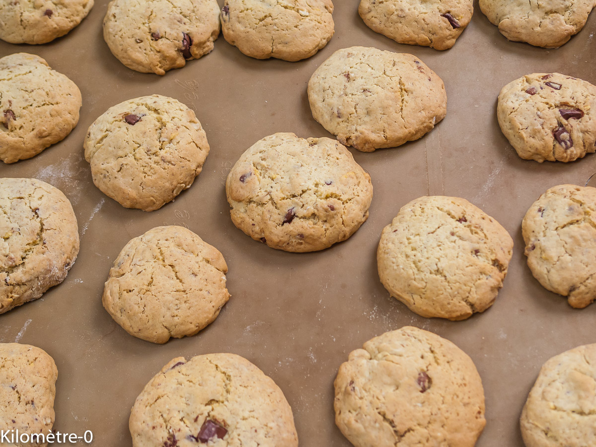 Photo de recette de cookies facile de Kilomètre-0, blog de cuisine réalisée à partir de produits locaux et issus de circuits courts