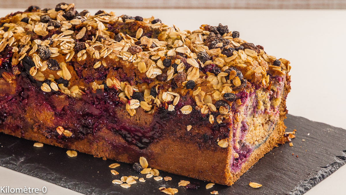 Photo de recette de gâteau du matin au muesli terres et céréales de Kilomètre-0, blog de cuisine réalisée à partir de produits locaux et issus de circuits courts