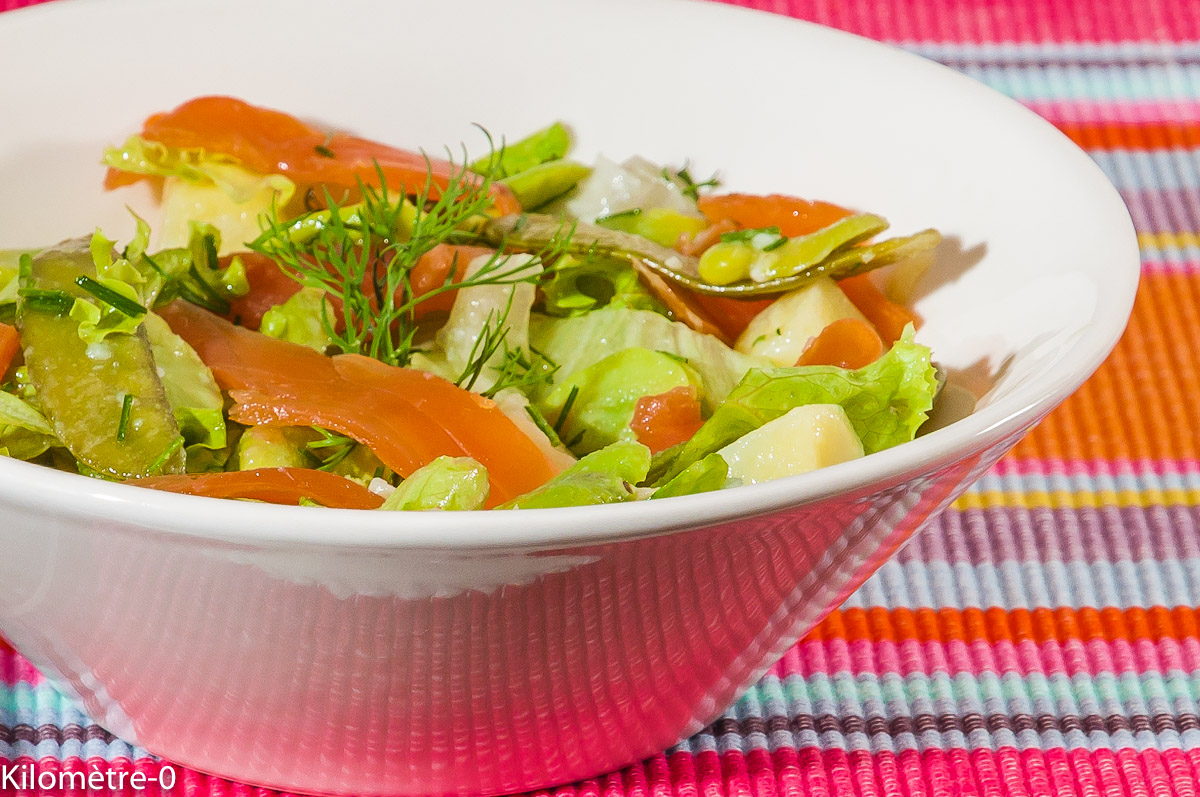 Photo de recette de salade de pomme de terre facile, bio, rapide, four vapeur de Kilomètre-0, blog de cuisine réalisée à partir de produits locaux et issus de circuits courts