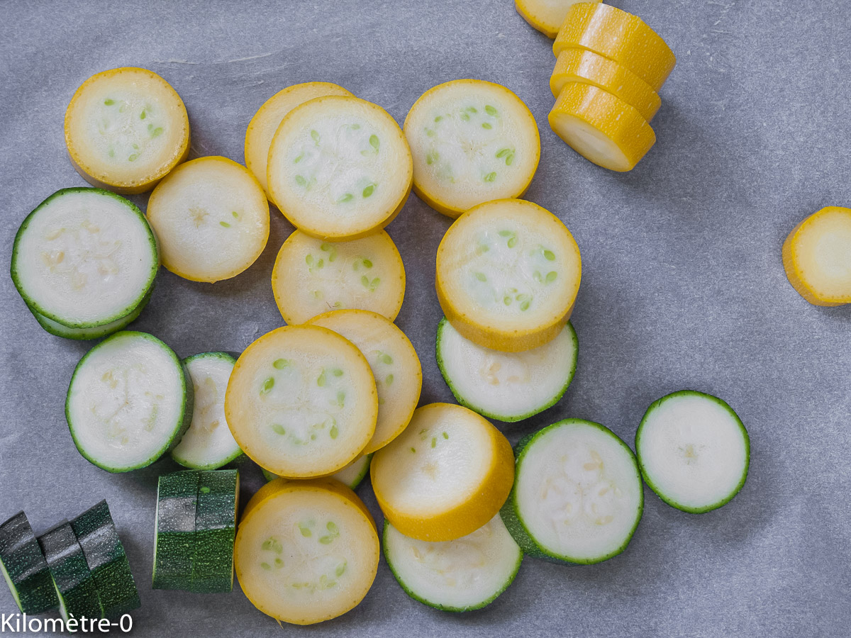 Photo de recette de courgettes de Kilomètre-0, blog de cuisine réalisée à partir de produits locaux et issus de circuits courts
