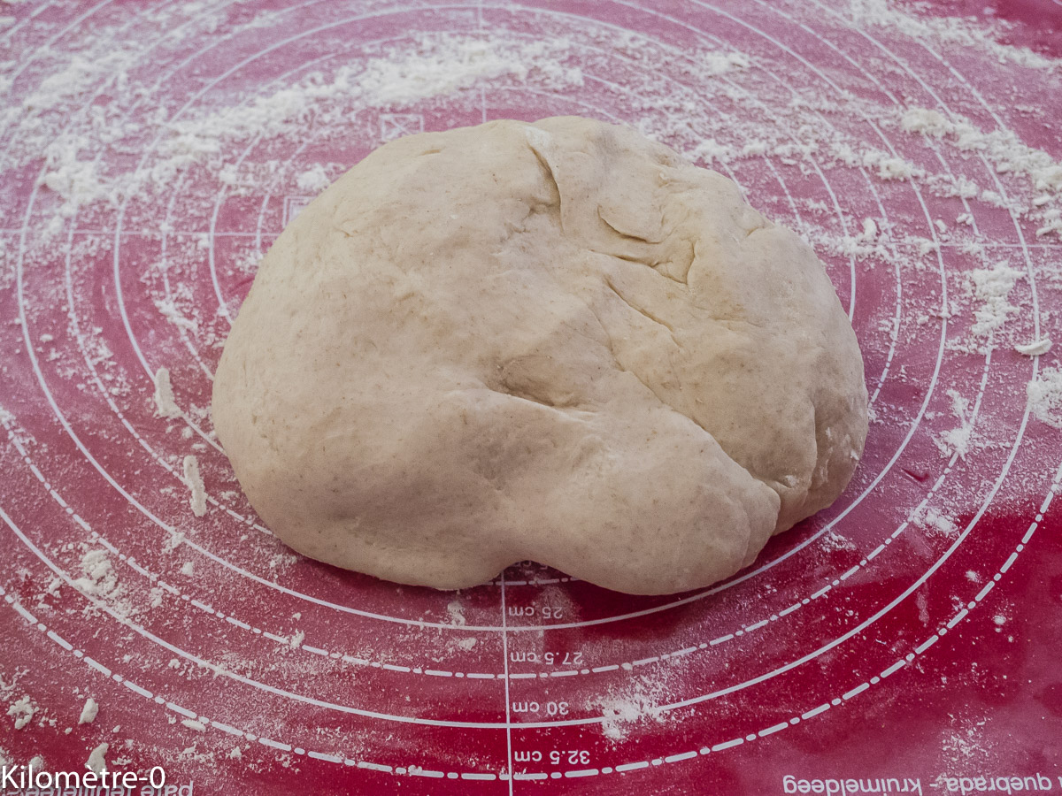 Photo de recette de pâte à bagel de Kilomètre-0, blog de cuisine réalisée à partir de produits locaux et issus de circuits courts
