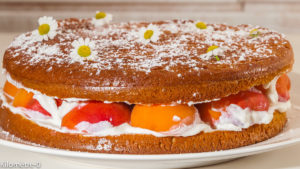 Photo de recette de gâteau à la ricotta, abricots, , facile, maison de Kilomètre-0, blog de cuisine réalisée à partir de produits locaux et issus de circuits courts