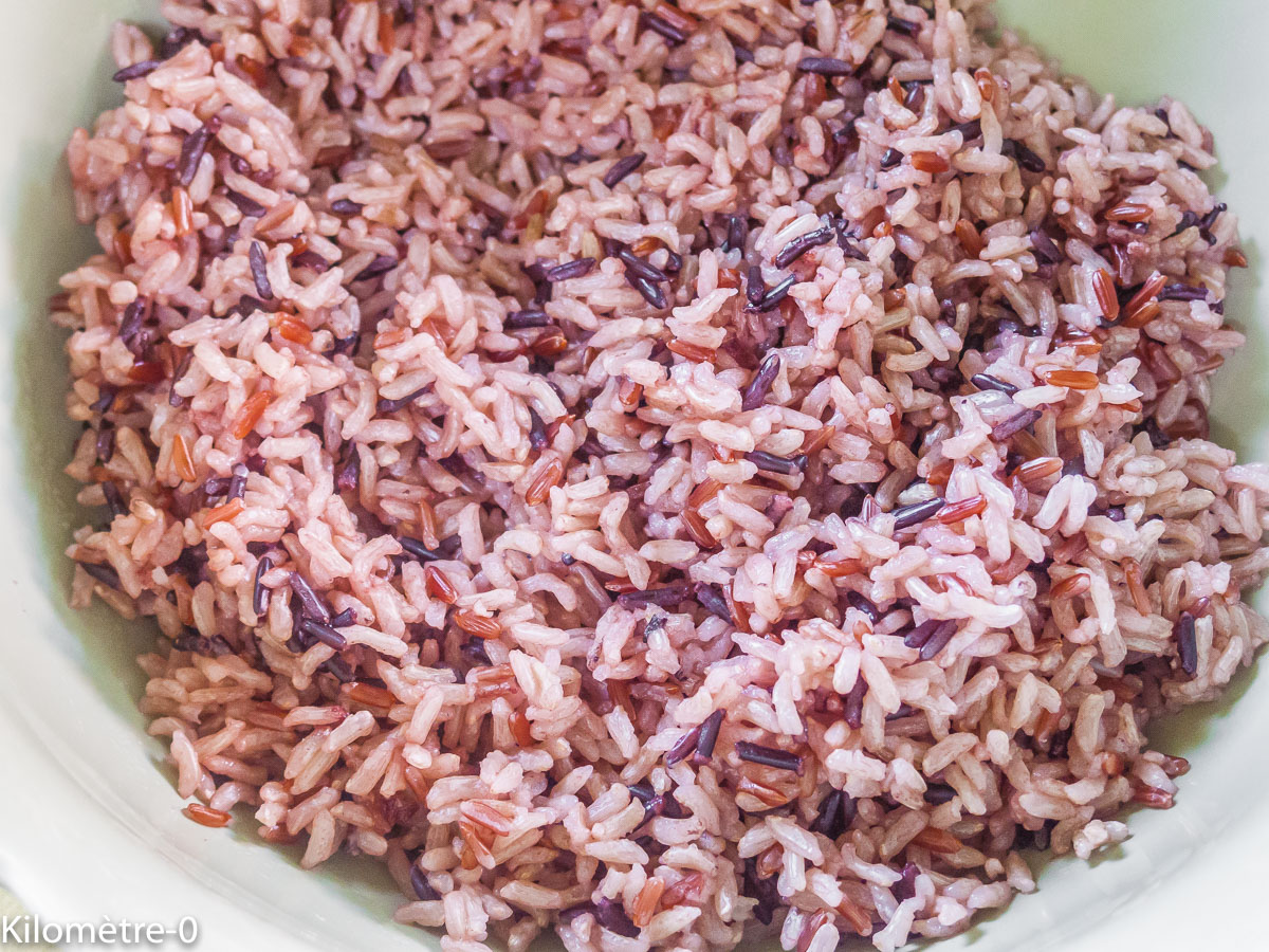 Photo de recette de riz bio de Kilomètre-0, blog de cuisine réalisée à partir de produits locaux et issus de circuits courts