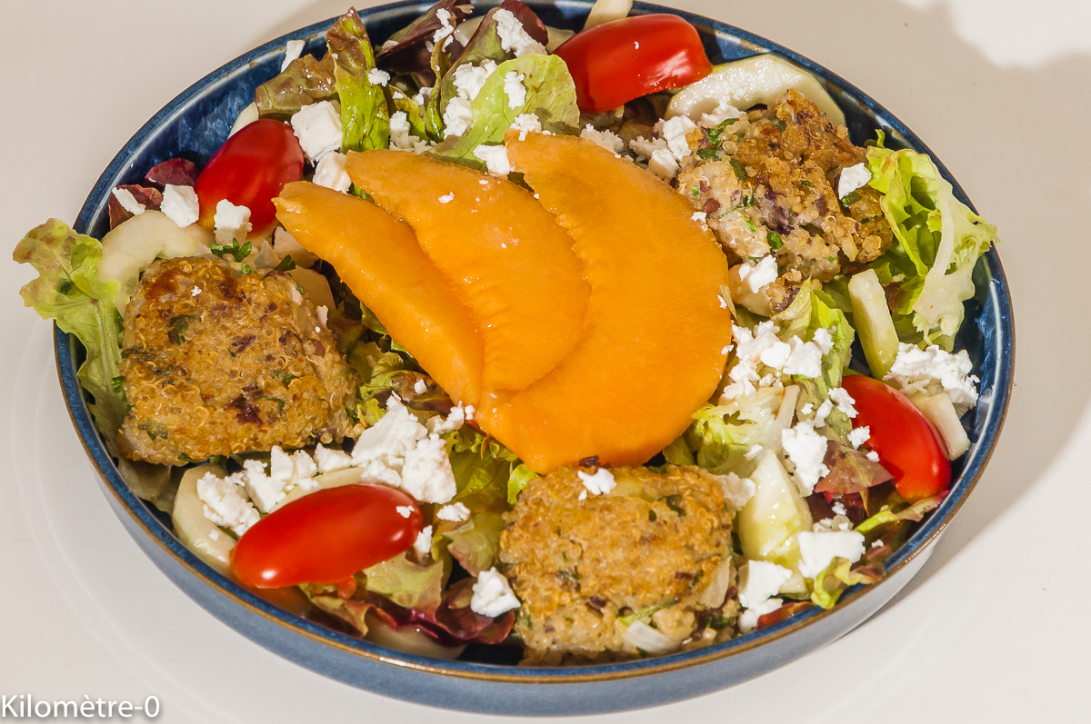 Photo de recette de boulettes végétariennes de Kilomètre-0, blog de cuisine réalisée à partir de produits locaux et issus de circuits courts
