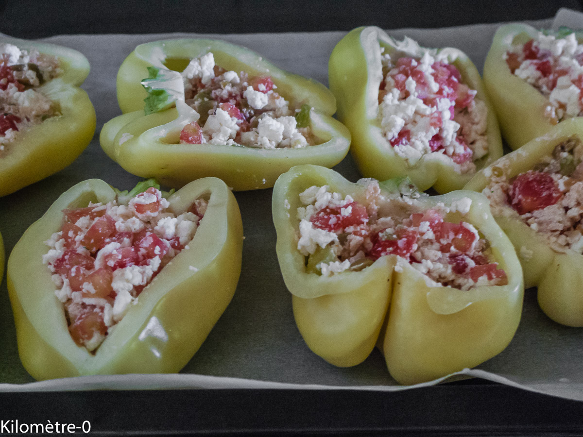 Photo de recette de poivrons farics, recette pas à pas de Kilomètre-0, blog de cuisine réalisée à partir de produits locaux et issus de circuits courts