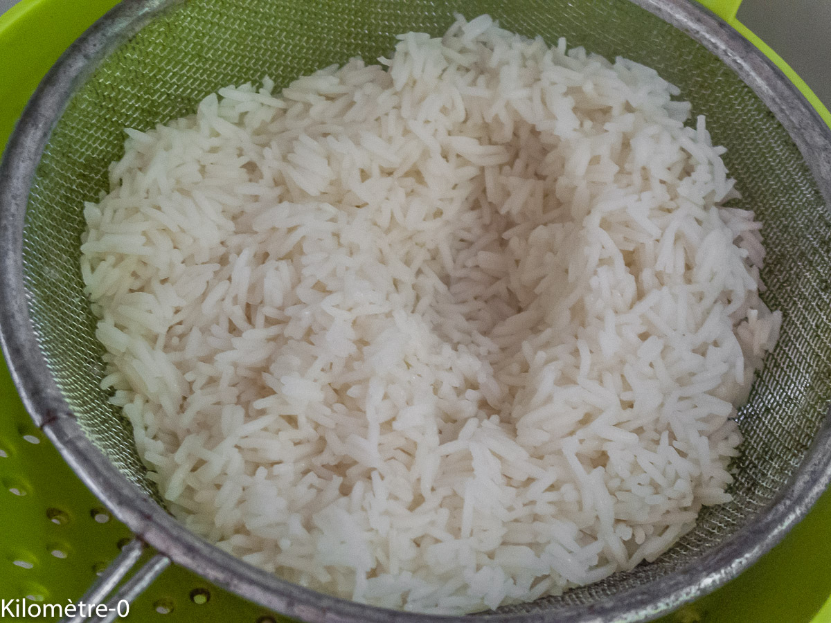 Photo de recette de riz de Kilomètre-0, blog de cuisine réalisée à partir de produits locaux et issus de circuits courts