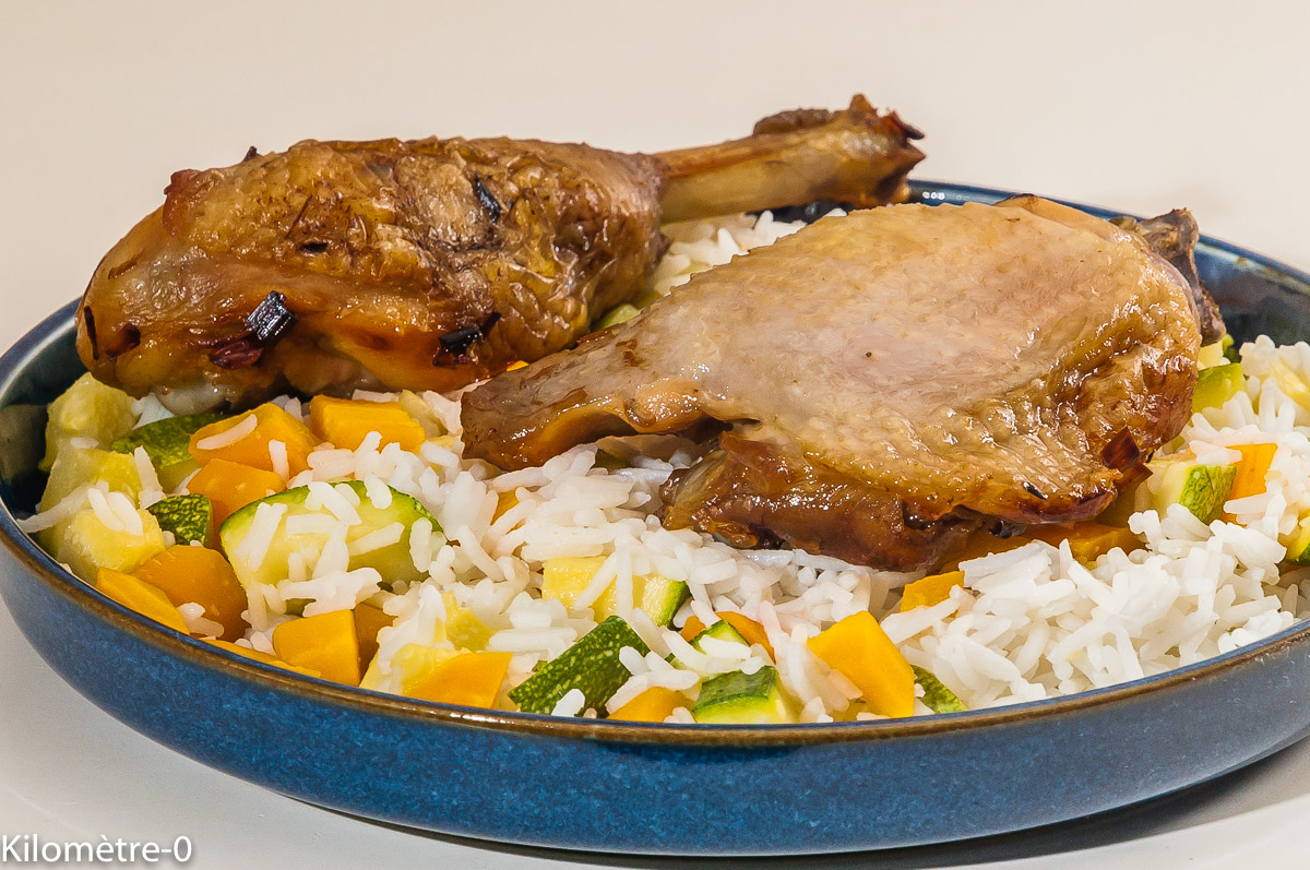 Poulet Grillé Riz Aux Légumes