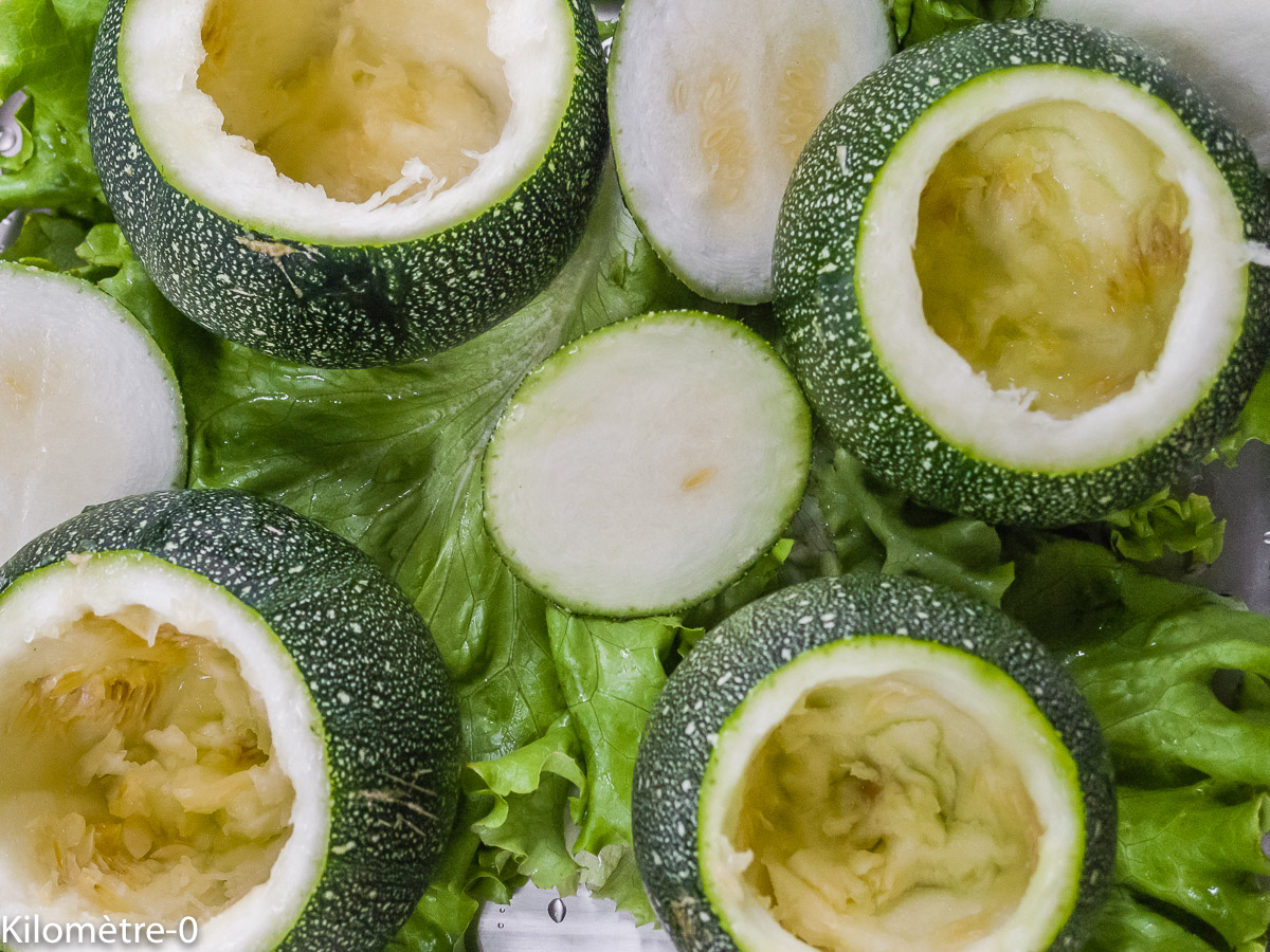 Photo de recette de courgette farcie de Kilomètre-0, blog de cuisine réalisée à partir de produits locaux et issus de circuits courts