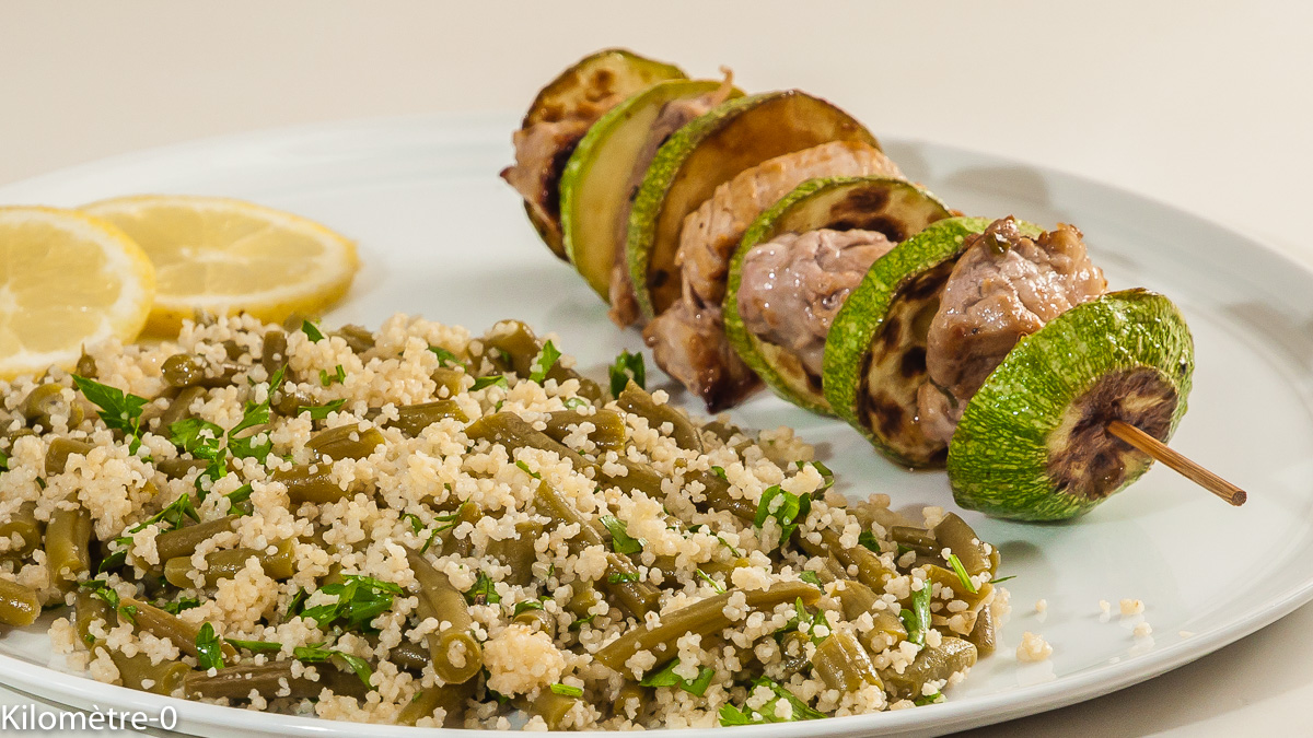 Photo de recette de brochette, porc, facile, de Kilomètre-0, blog de cuisine réalisée à partir de produits locaux et issus de circuits courts