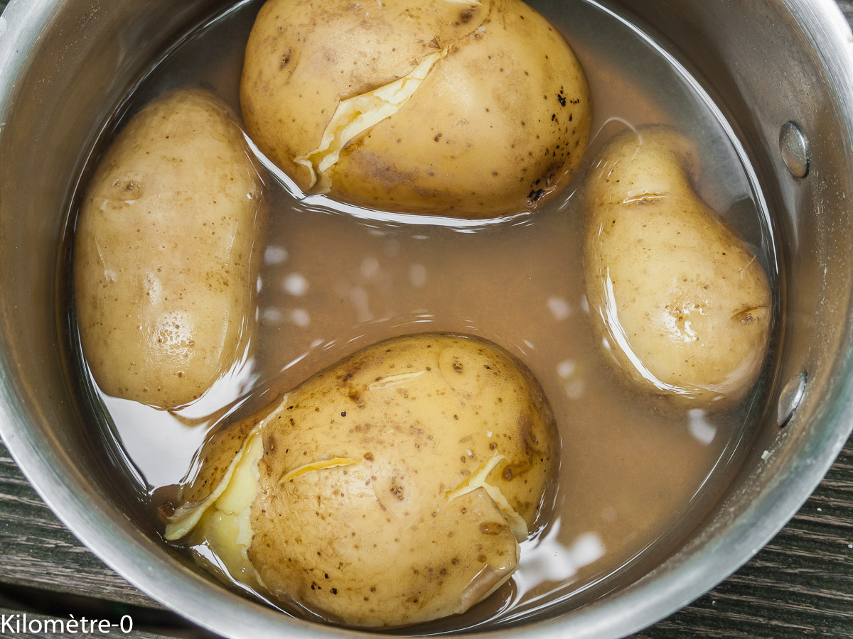 Photo de recette de pommes de terre de Kilomètre-0, blog de cuisine réalisée à partir de produits locaux et issus de circuits courts