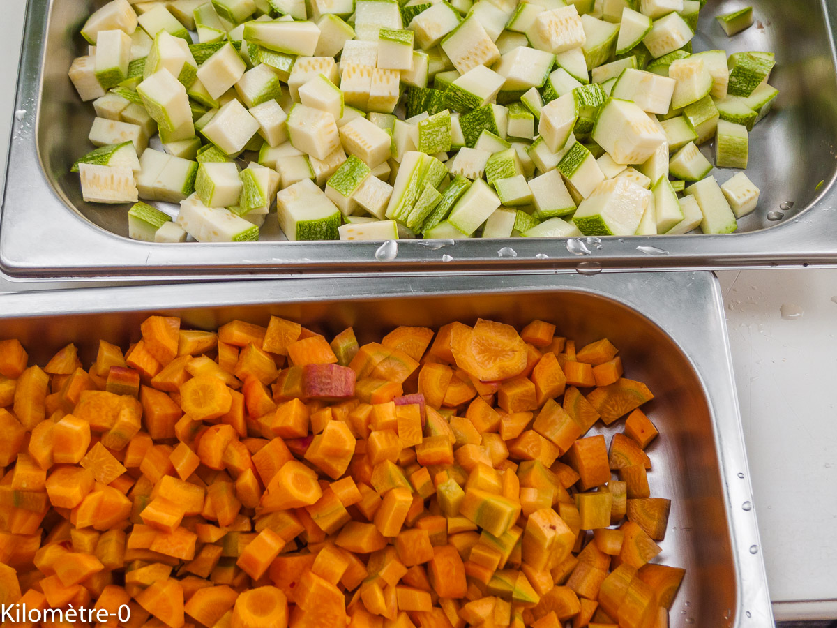 Photo de recette de carottes, courgettes, four vapeur de Kilomètre-0, blog de cuisine réalisée à partir de produits locaux et issus de circuits courts