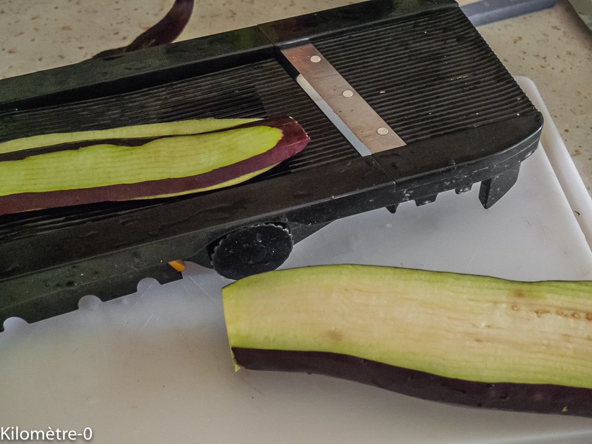 Photo de recette d'aubergines, bio de Kilomètre-0, blog de cuisine réalisée à partir de produits locaux et issus de circuits courts