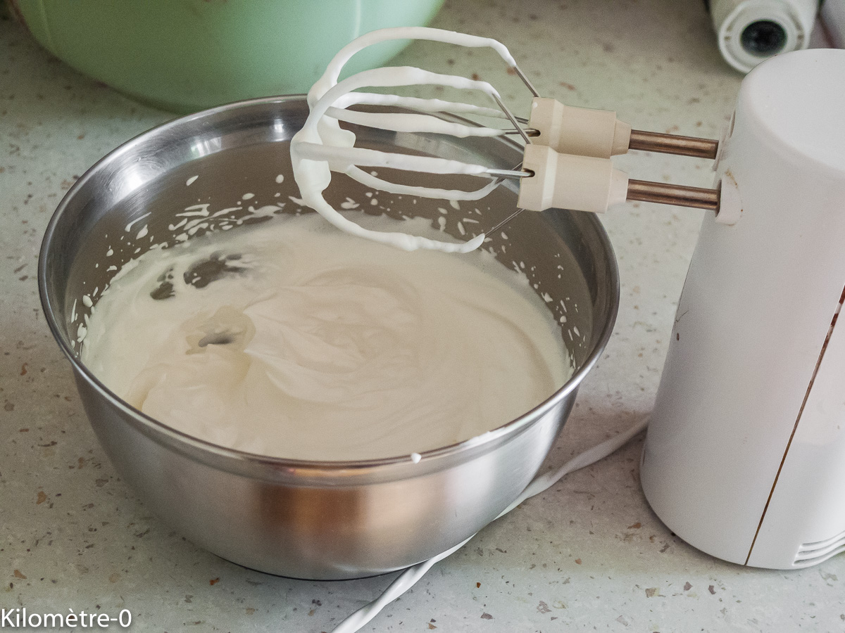 Photo de recette de chantilly maison de Kilomètre-0, blog de cuisine réalisée à partir de produits locaux et issus de circuits courts