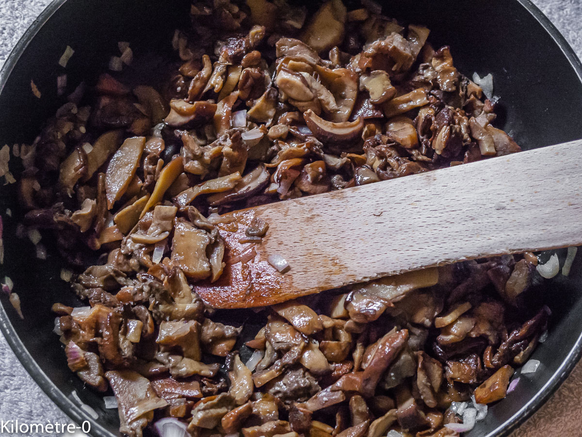 Photo de recette de cèpes, moules, facile, maison, rapide, Kilomètre-0, blog de cuisine réalisée à partir de produits locaux et issus de circuits courts