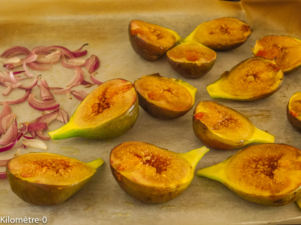 Photo de recette de figues au miel, facile, rapide, bio de Kilomètre-0, blog de cuisine réalisée à partir de produits locaux et issus de circuits courts