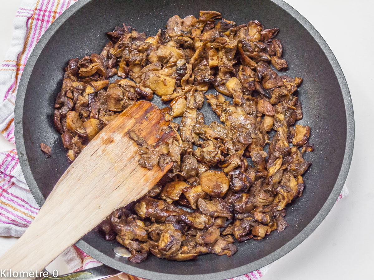 Photo de recette de cèpes de Kilomètre-0, blog de cuisine réalisée à partir de produits locaux et issus de circuits courts