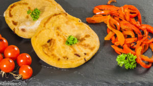 Photo de recette de  pupusas, galette de maïs, Salvador, Amériique centrale, recette salvatorienne, pain de