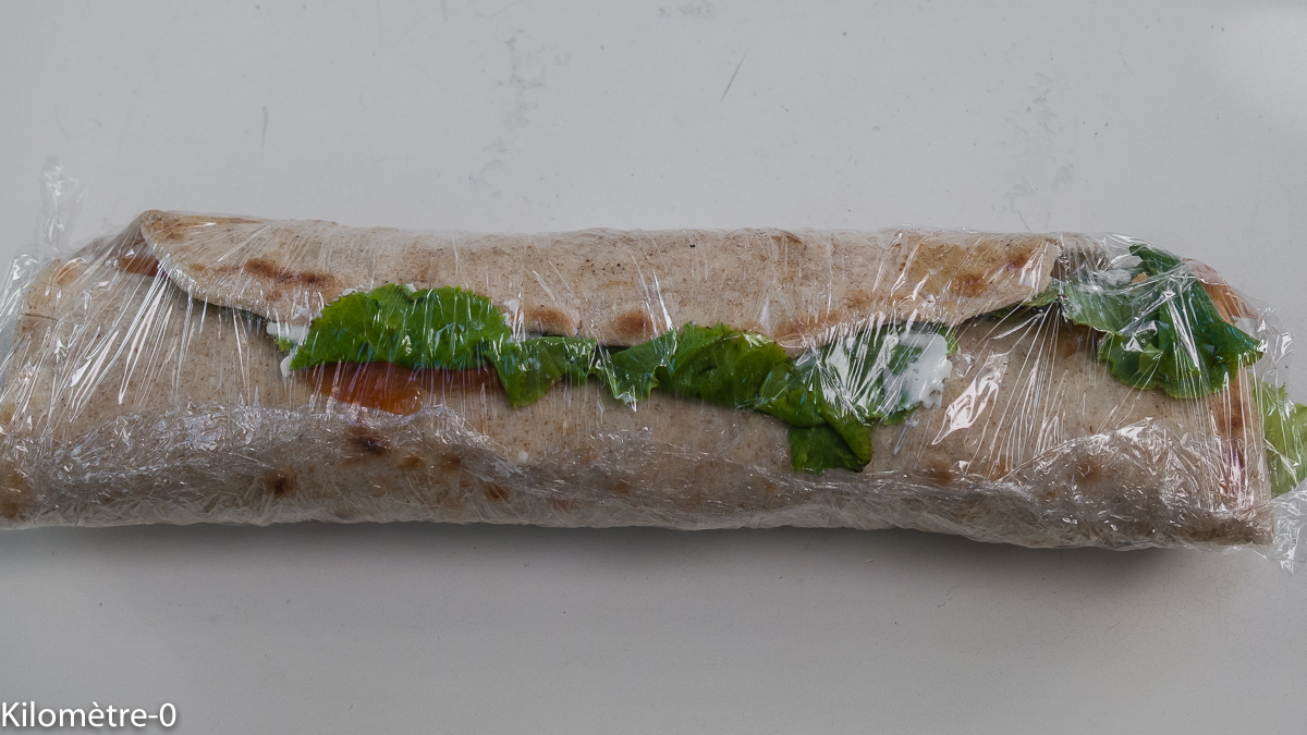Photo de recette de piadina de Kilomètre-0, blog de cuisine réalisée à partir de produits locaux et issus de circuits courts