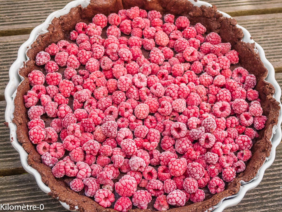 Photo de recette de framboises de Kilomètre-0, blog de cuisine réalisée à partir de produits locaux et issus de circuits courts