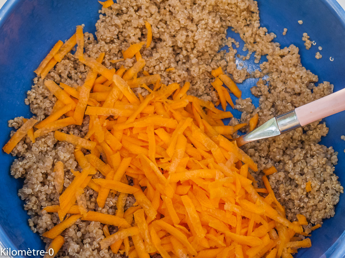 Photo de recette de quinoa de Kilomètre-0, blog de cuisine réalisée à partir de produits locaux et issus de circuits courts
