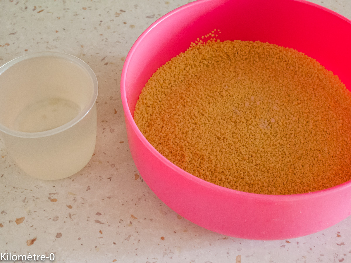 Photo de recette de semoule de Kilomètre-0, blog de cuisine réalisée à partir de produits locaux et issus de circuits courts