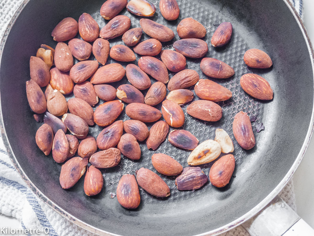 Photo de recette d'amandes de Kilomètre-0, blog de cuisine réalisée à partir de produits locaux et issus de circuits courts