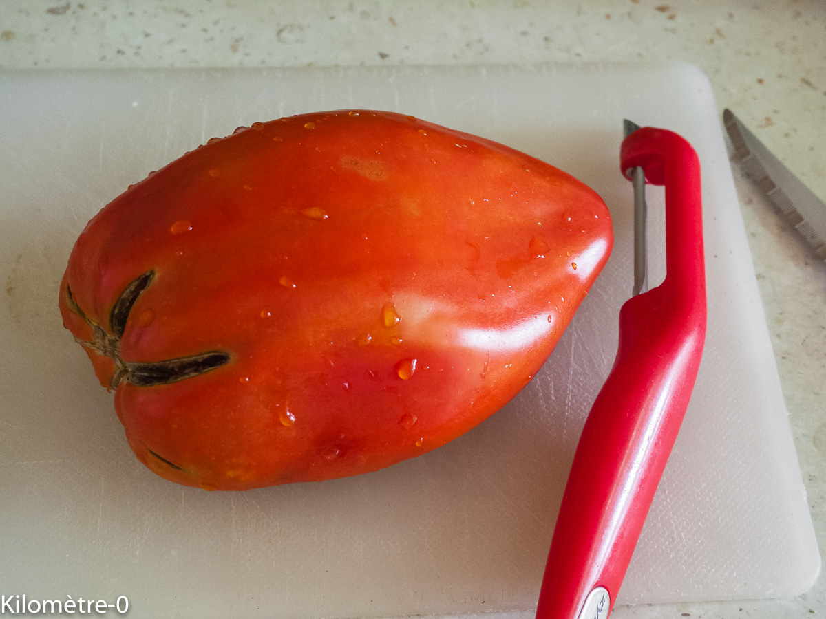 Photo de recette de tomate de Kilomètre-0, blog de cuisine réalisée à partir de produits locaux et issus de circuits courts