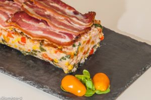 Photo de recette italienne de polpettone, terrine, légumes, jambon, facile, de Kilomètre-0, blog de cuisine réalisée à partir de produits locaux et issus de circuits courts