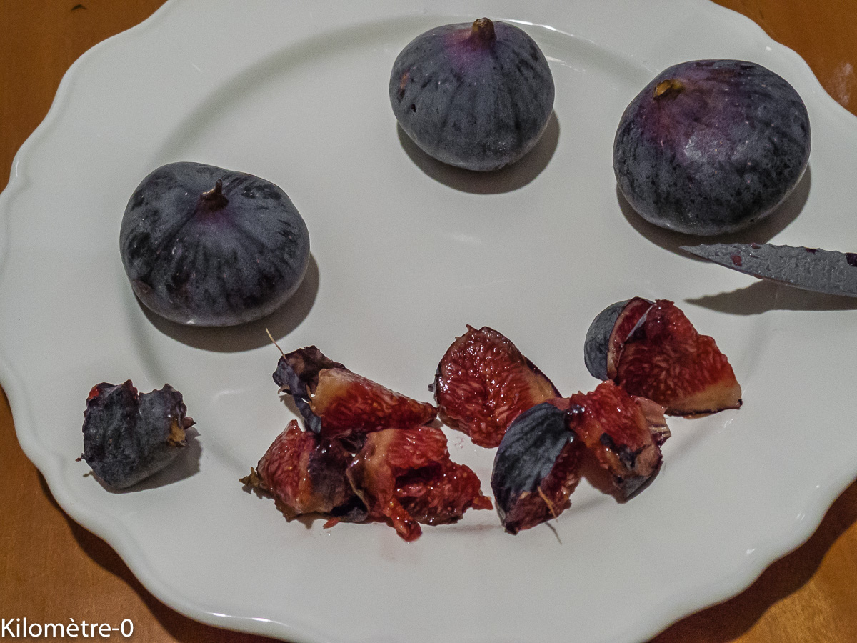 Photo de recette de figues Kilomètre-0, blog de cuisine réalisée à partir de produits locaux et issus de circuits courts