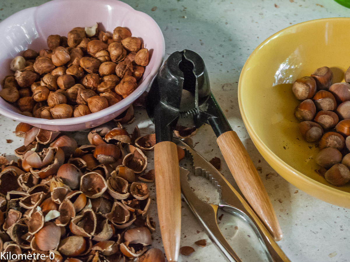 Photo de recette de noisettes de Kilomètre-0, blog de cuisine réalisée à partir de produits locaux et issus de circuits courts