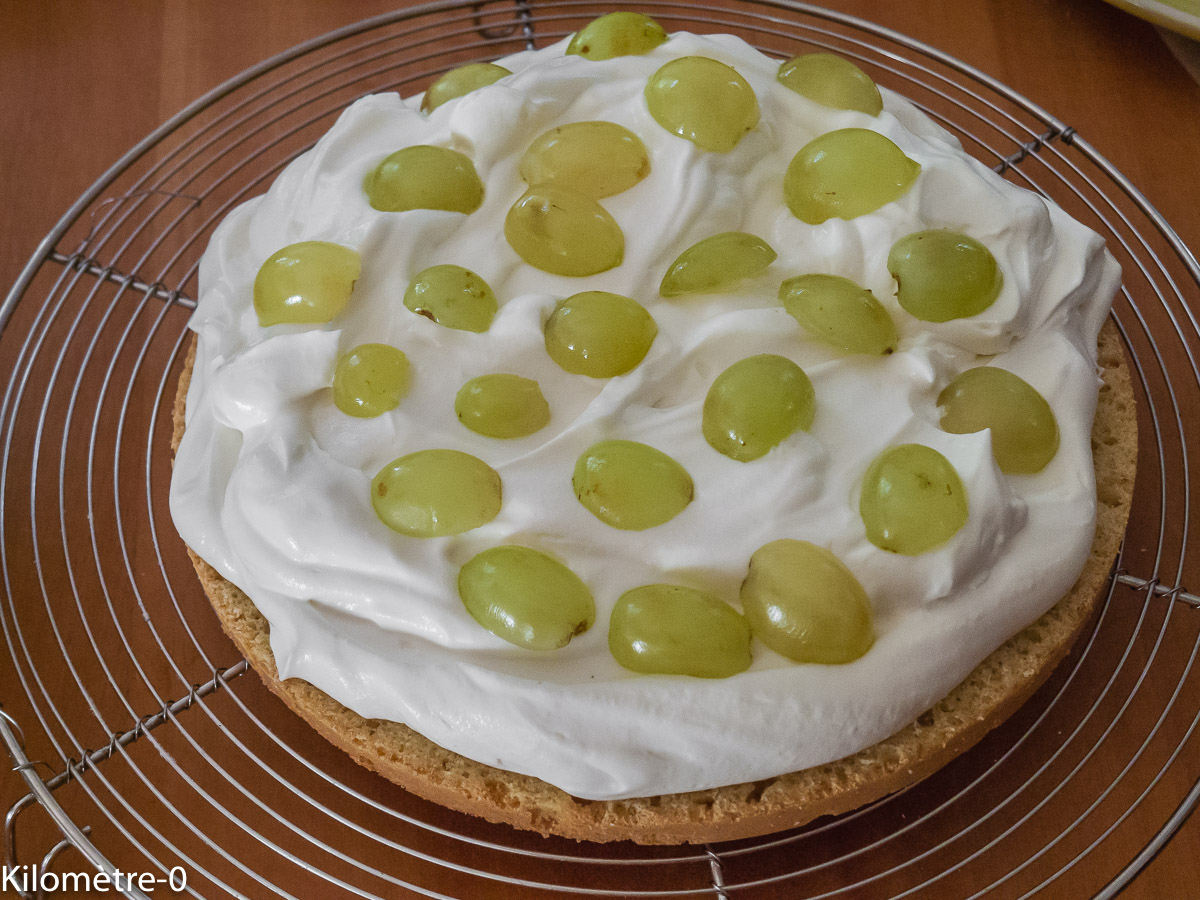 Photo de recette de gâteeau aux raisins frais de Kilomètre-0, blog de cuisine réalisée à partir de produits locaux et issus de circuits courts
