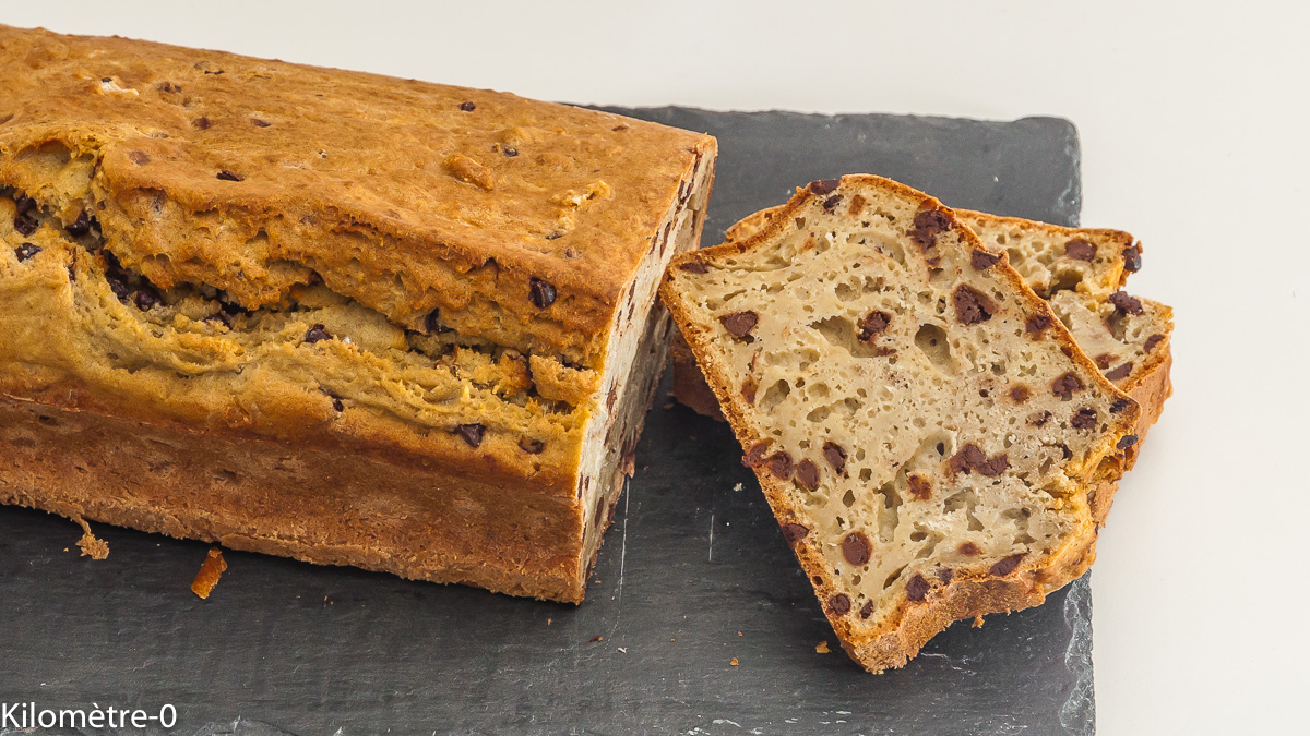 Photo de recette de cake végétarien, aubergine, chocolat, cake de Kilomètre-0, blog de cuisine réalisée à partir de produits locaux et issus de circuits courts