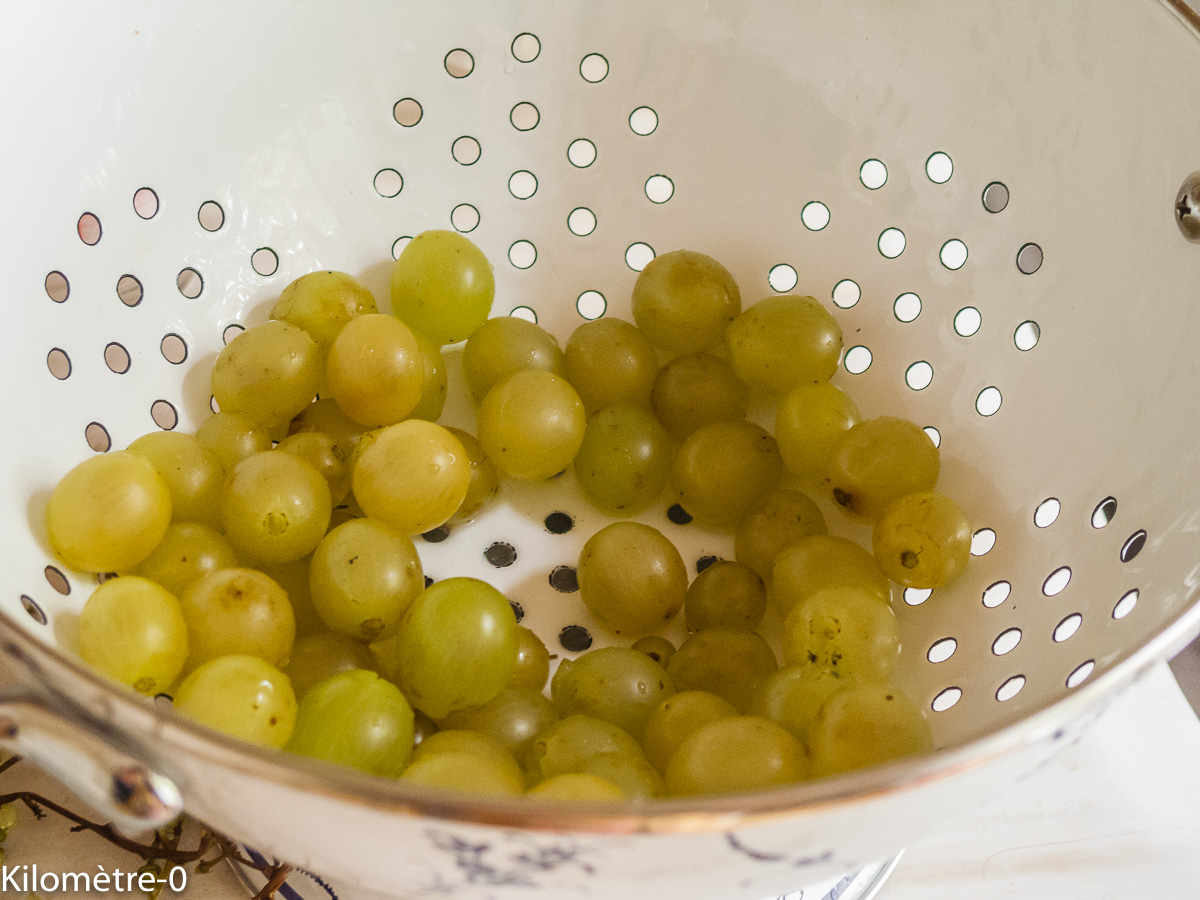 Photo de recette de raisins frais, automne, dessert, rapide, facile de Kilomètre-0, blog de cuisine réalisée à partir de produits locaux et issus de circuits courts