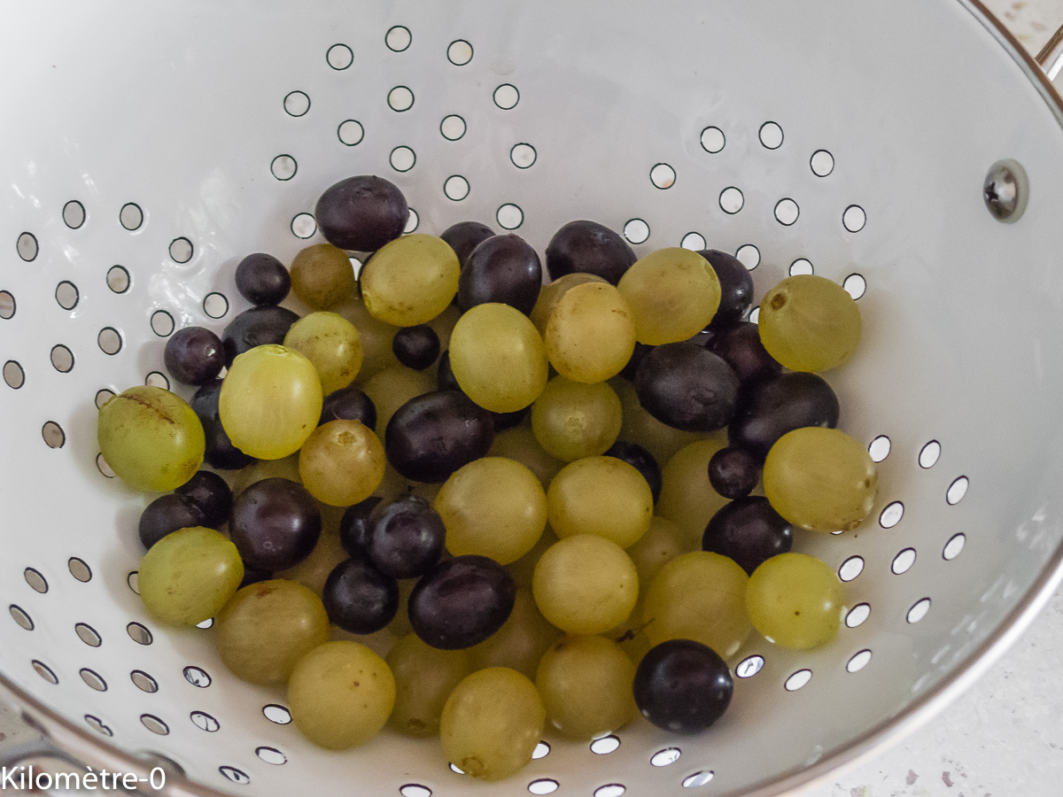 Photo de recette de raisins frais de Kilomètre-0, blog de cuisine réalisée à partir de produits locaux et issus de circuits courts