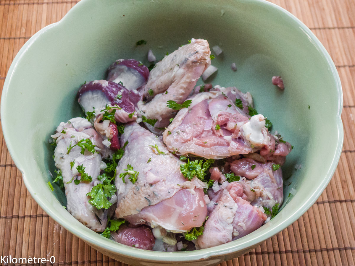 Photo de recette de poulet, Panama de Kilomètre-0, blog de cuisine réalisée à partir de produits locaux et issus de circuits courts