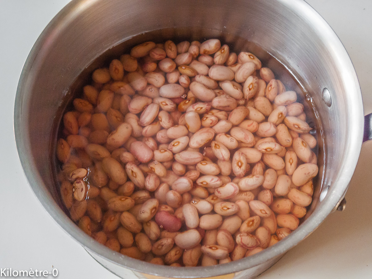 Photo de recette de haricots blancs de Kilomètre-0, blog de cuisine réalisée à partir de produits locaux et issus de circuits courts