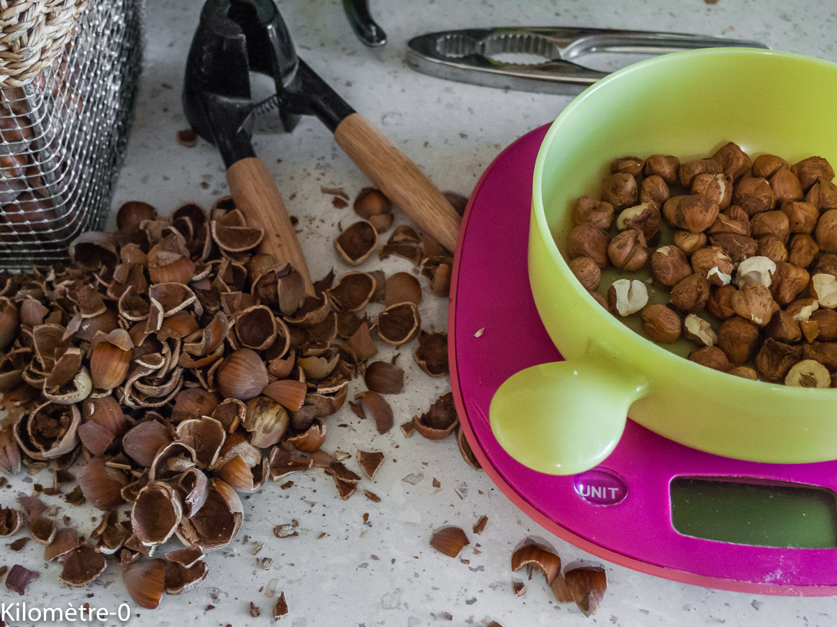 Photo de recette de noisettes maison de Kilomètre-0, blog de cuisine réalisée à partir de produits locaux et issus de circuits courts