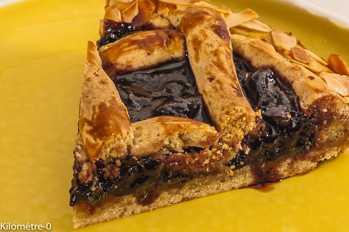 Photo de recette de tarte gourmande, cerises, fruits rouges, autrichienne de Kilomètre-0, blog de cuisine réalisée à partir de produits locaux et issus de circuits courts