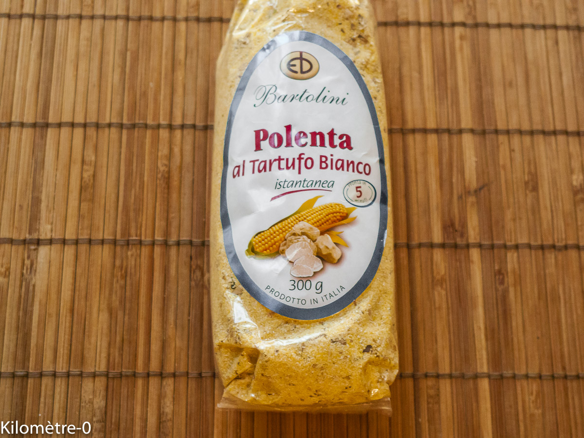 Photo de recette de polenta à la truffe, Kilomètre-0, blog de cuisine réalisée à partir de produits locaux et issus de circuits courts